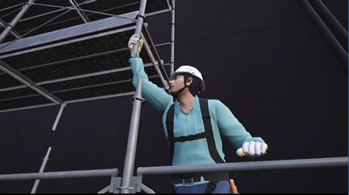 ユニット大ばらし解体中の足場から墜落のサムネイル画像